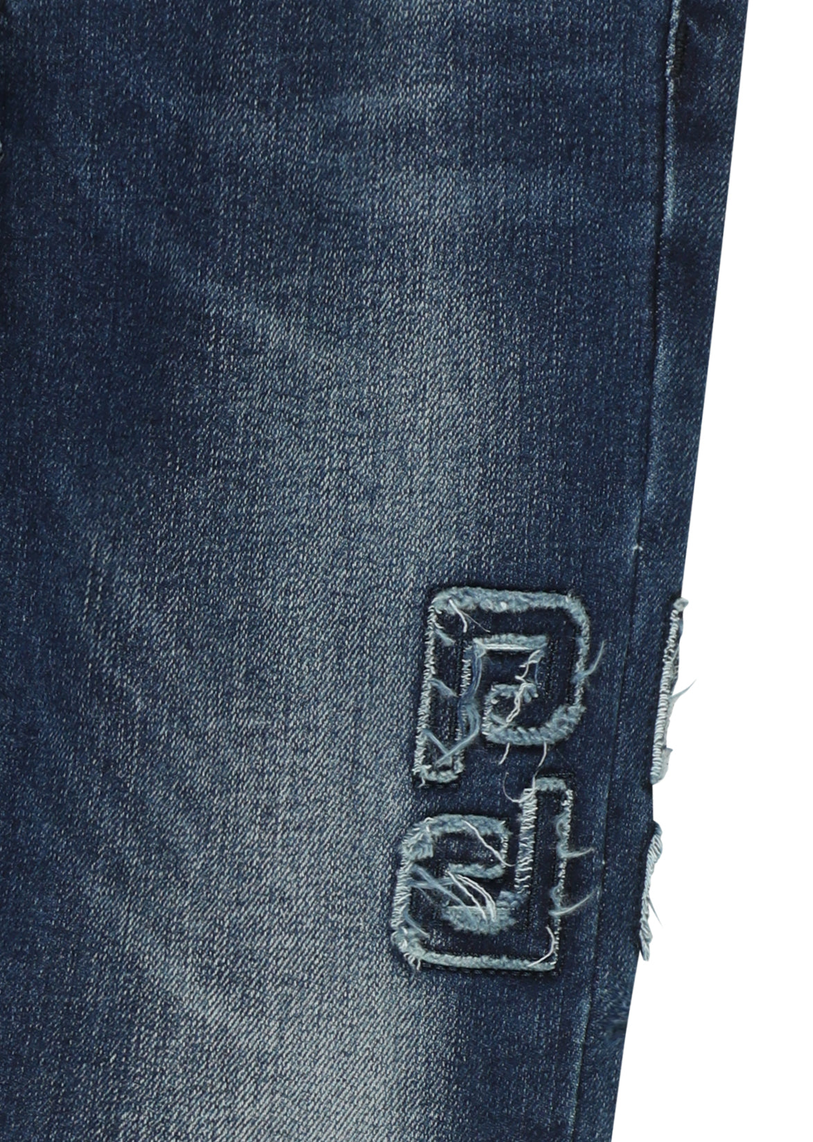 מכנסי ג'ינס PIERRE CARDIN בעיצוב ממותג לילדים BLUE / 4Y