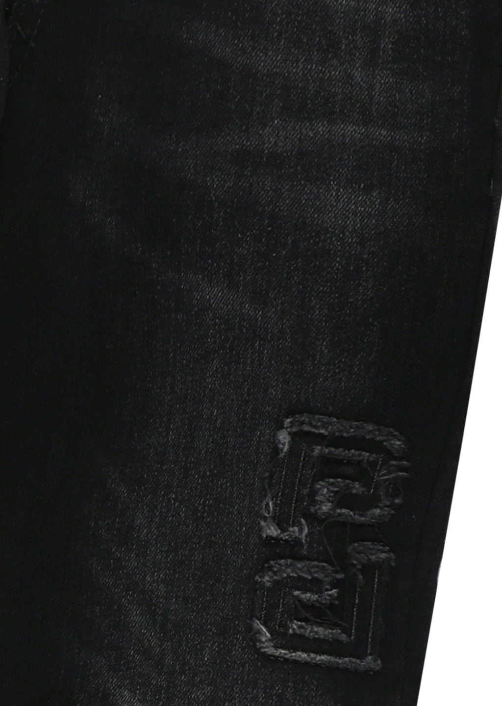 מכנסי ג'ינס PIERRE CARDIN בעיצוב ממותג לילדים BLACK / 4Y