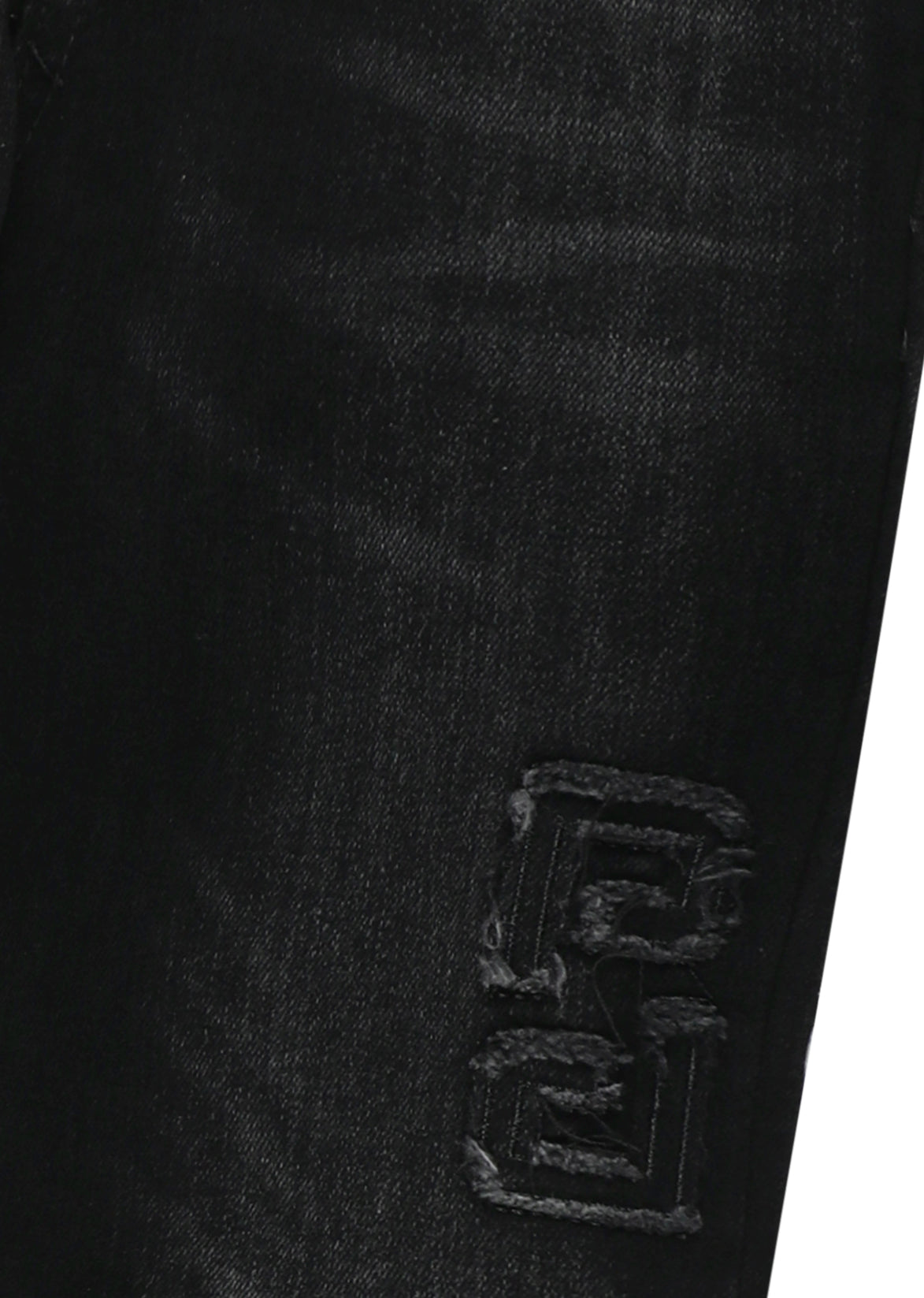 מכנסי ג'ינס PIERRE CARDIN בעיצוב ממותג לילדים BLACK / 4Y