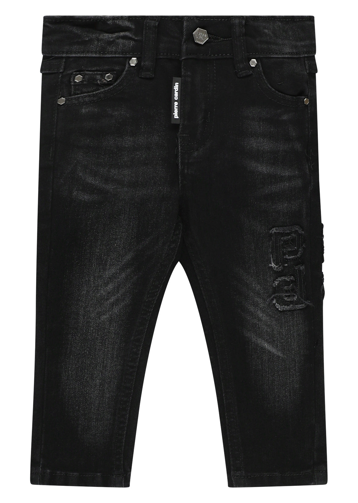 מכנסי ג'ינס PIERRE CARDIN במראה קלאסי לתינוקות BLACK / 3-6M