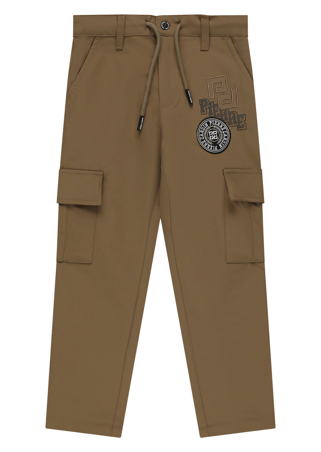 מכנסי דגמ"ח PIERRE CARDIN בעיצוב ממותג לילדים BROWN / 4Y