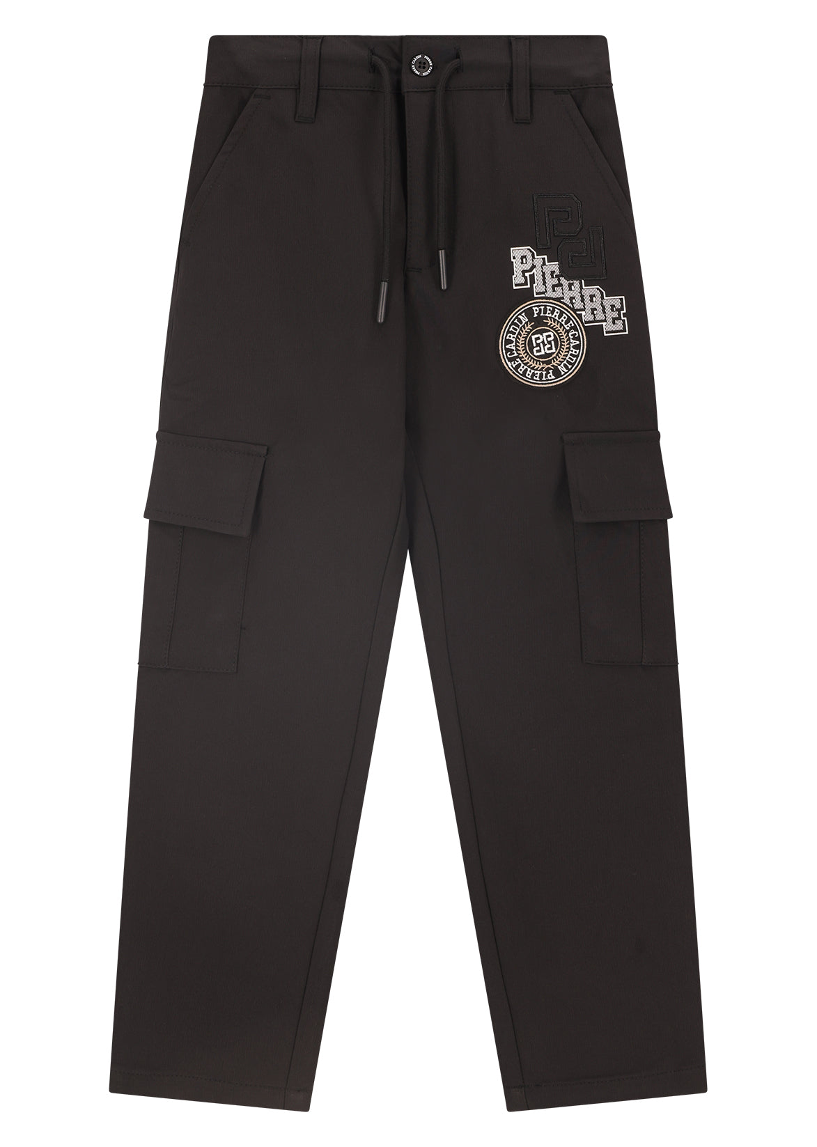 מכנסי דגמ"ח PIERRE CARDIN בעיצוב ממותג לילדים BLACK / 4Y