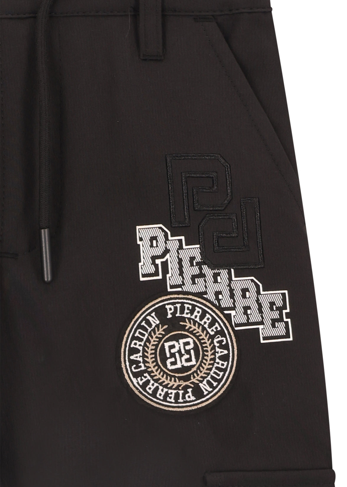 מכנסי דגמ"ח PIERRE CARDIN בעיצוב ממותג לילדים BLACK / 4Y