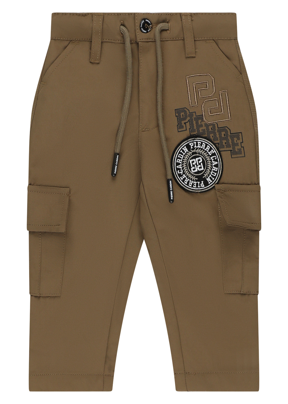 מכנסי דגמ"ח PIERRE CARDIN בעיצוב ממותג לתינוקות BROWN / 3-6M
