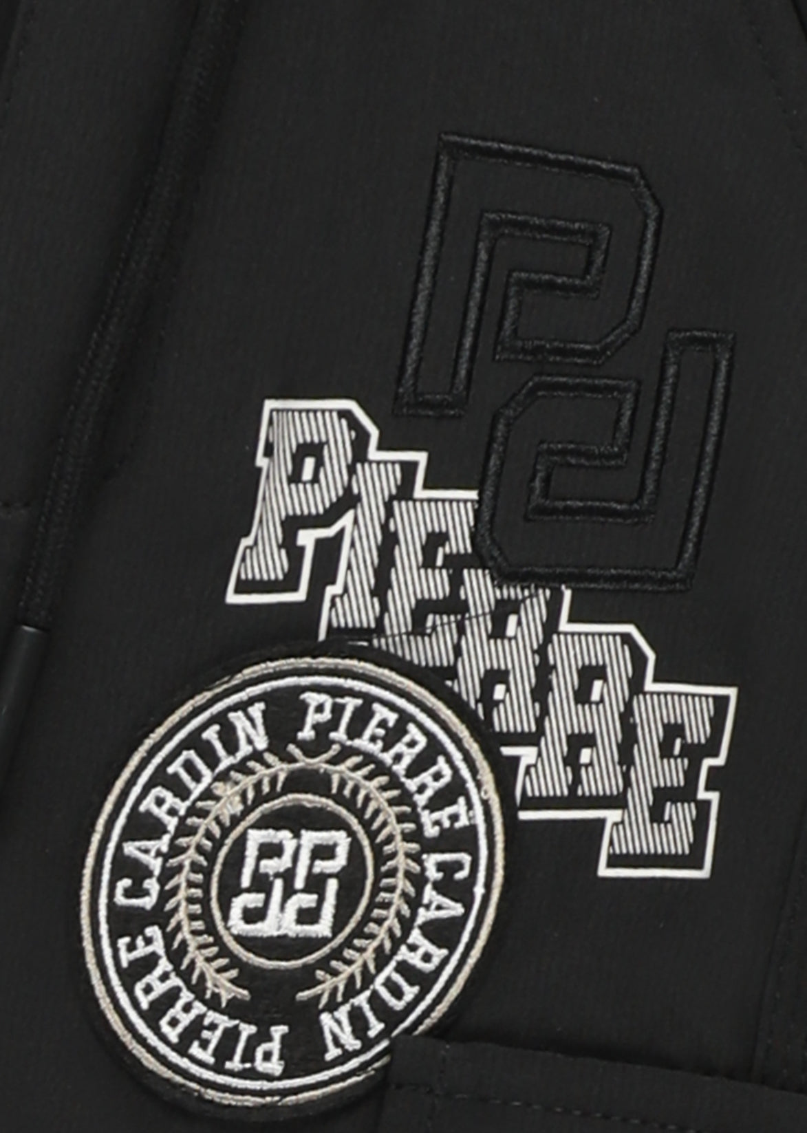 מכנסי דגמ"ח PIERRE CARDIN בעיצוב ממותג לתינוקות BLACK / 3-6M