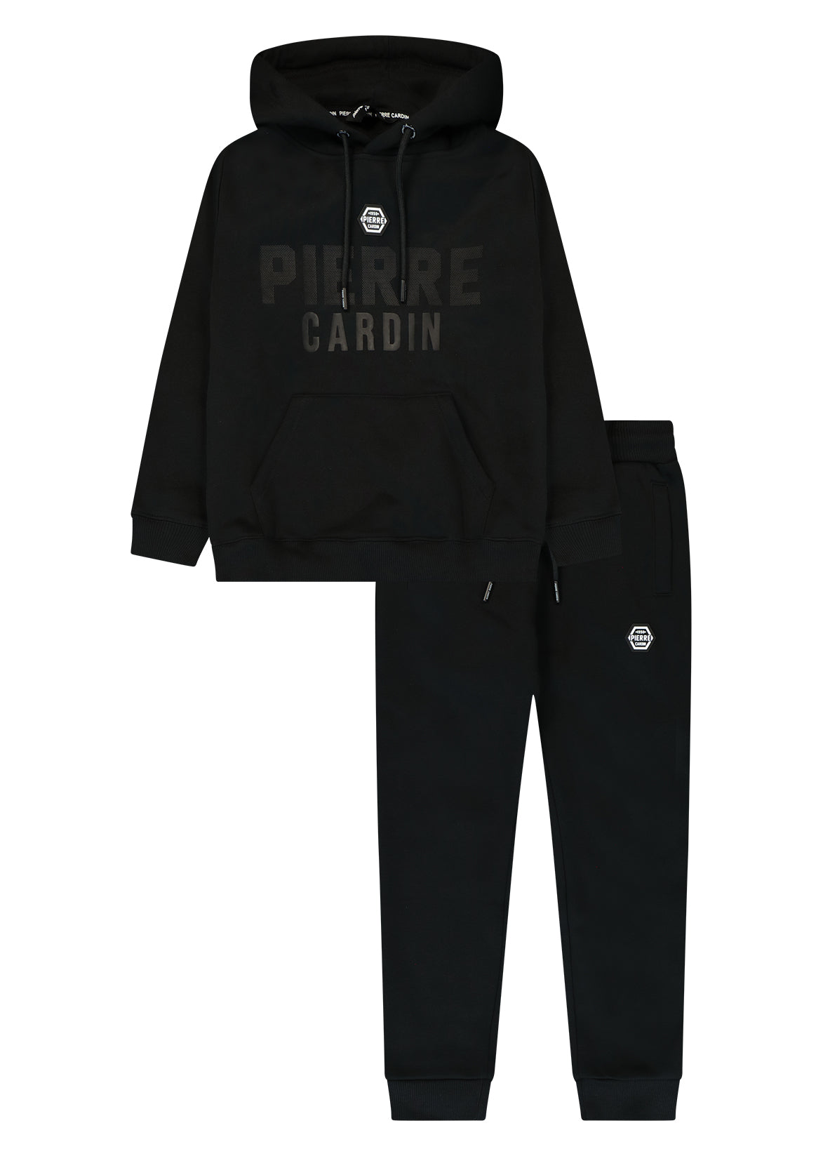 חליפת טרנינג PIERRE CARDIN לוגו מודפס באמצע לילדים BLACK / 2Y