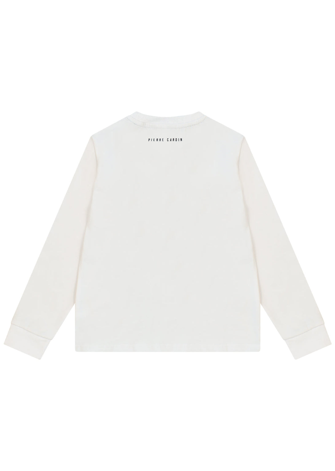 חולצת טישירט PIERRE CARDIN הדפס עיגול באמצע לילדים WHITE / 2Y