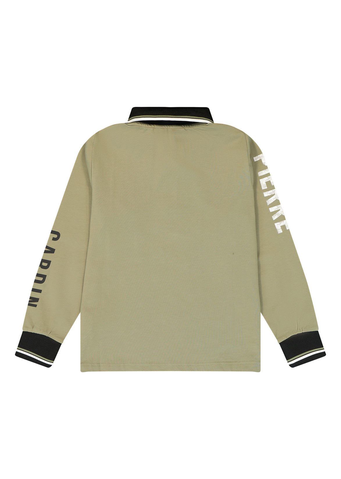 חולצת צווארון PIERRE CARDIN לוגו מותג בשרוולים לילדים Green / 4Y