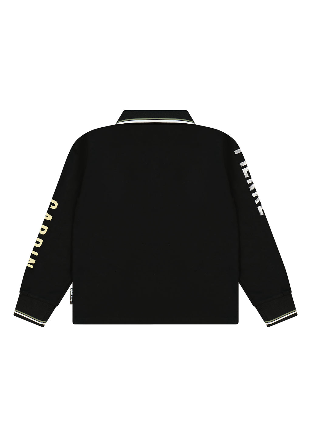 חולצת צווארון PIERRE CARDIN לוגו מותג בשרוולים לילדים BLACK / 4Y