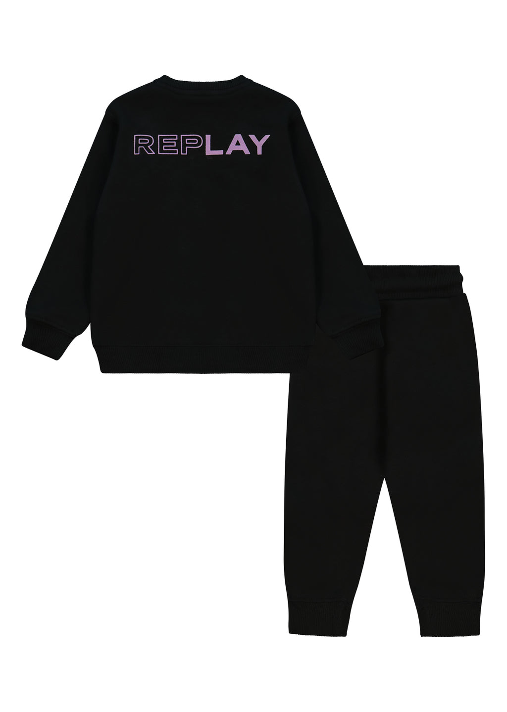 חליפת טרנינג REPLAY לוגו מותג לתינוקות BLACK / 3-6M