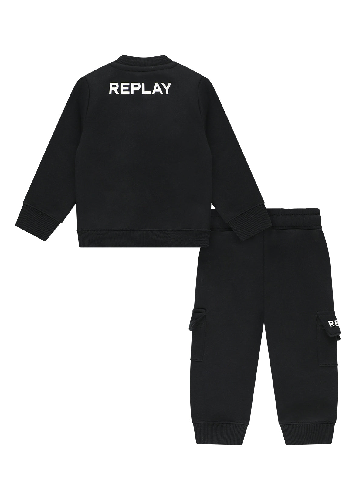 חליפת טרנינג REPLAY במראה יומיומי לתינוקות BLACK / 3-6M