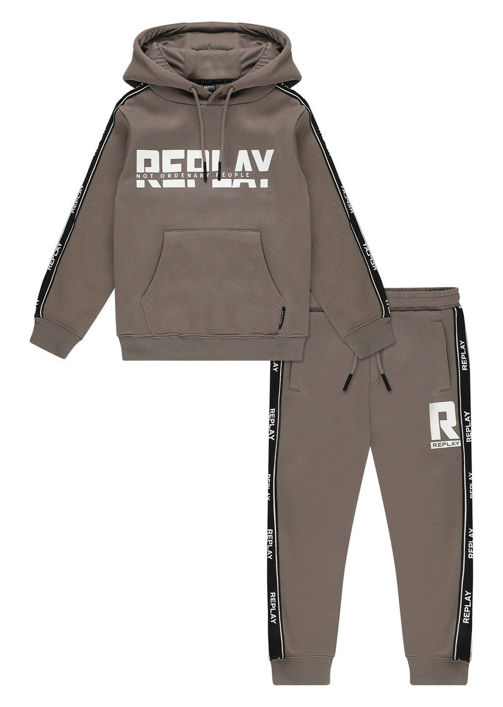 חליפת טרנינג REPLAY בעיצוב קלאסי לילדים WHITE / 4Y