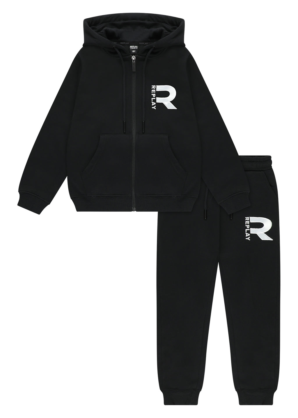 חליפת טרנינג REPLAY במראה מודרני לילדים BLACK / 4Y