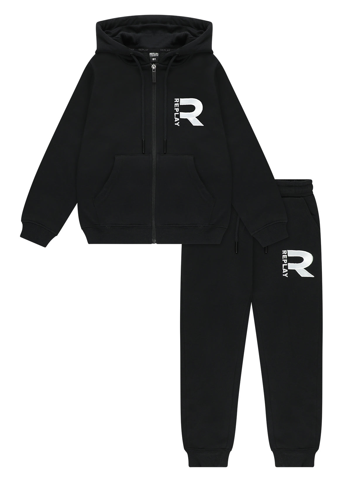 חליפת טרנינג REPLAY במראה מודרני לילדים BLACK / 4Y