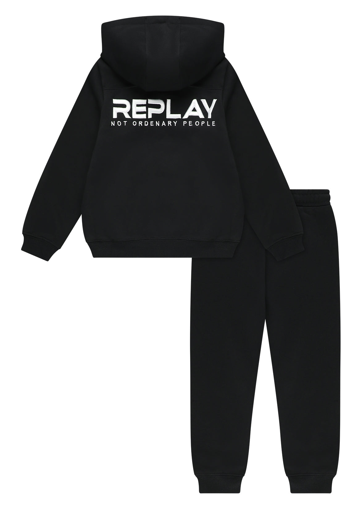 חליפת טרנינג REPLAY במראה מודרני לילדים BLACK / 4Y