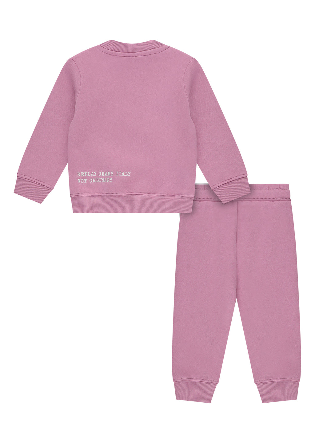 חליפת טרנינג REPLAY בעיצוב קלאסי לתינוקות Pink / 3-6M
