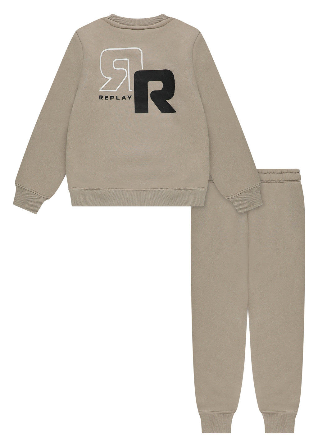 חליפת טרנינג REPLAY בסטייל אורבני לילדים BEIGE / 4Y