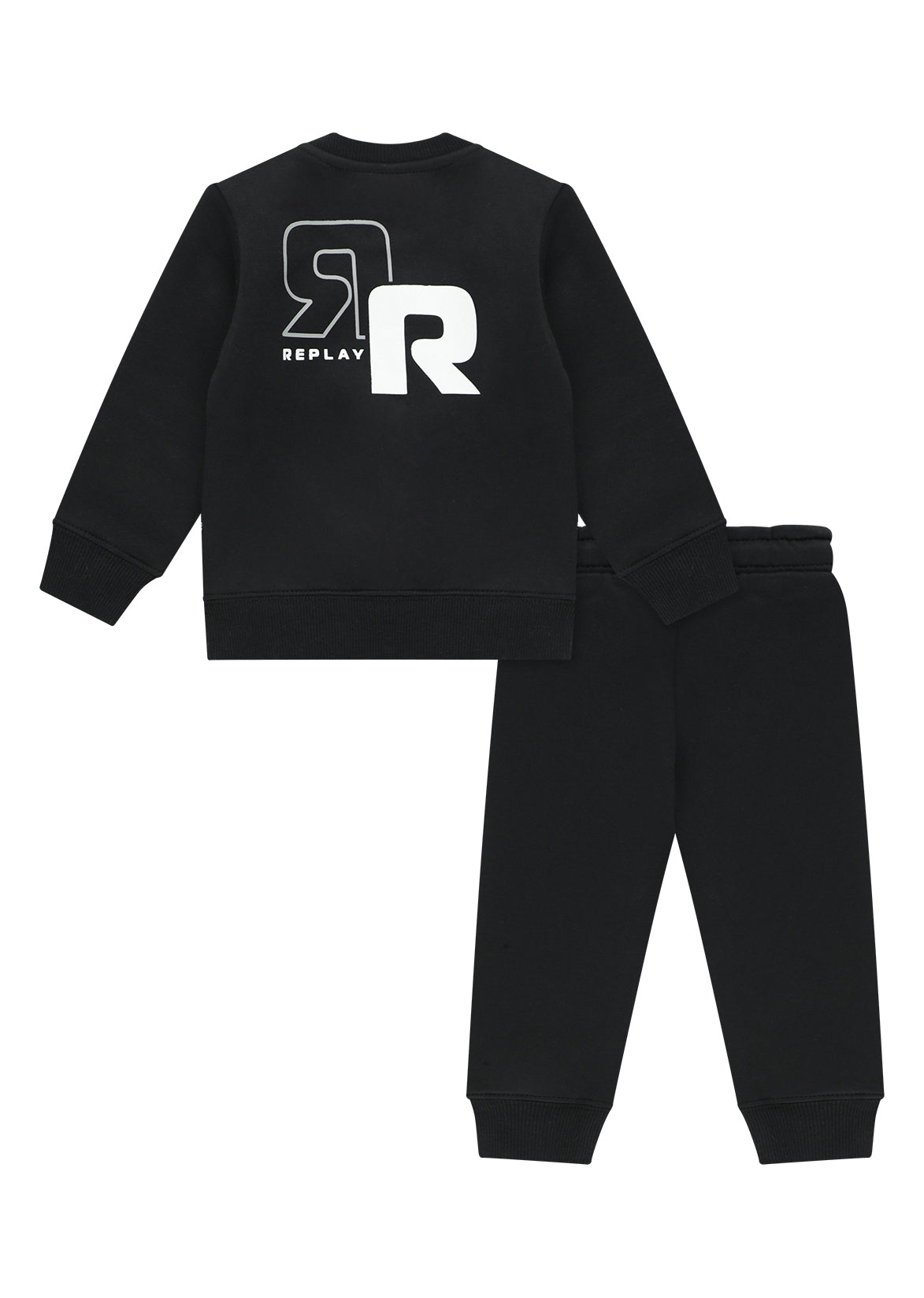 חליפת טרנינג REPLAY בסטייל קז׳ואל לתינוקות BLACK / 3-6M