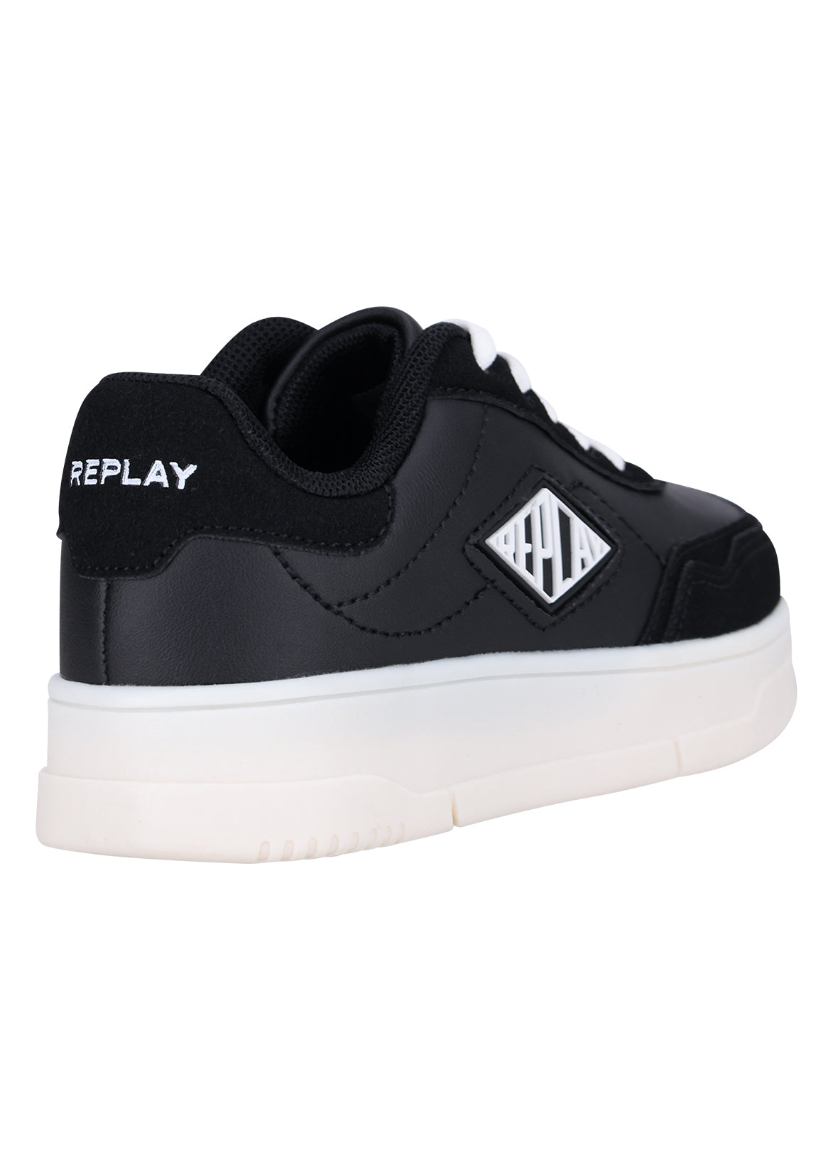 נעלי REPLAY לוגו צד גדול רטרו לילדים BLACK / 21