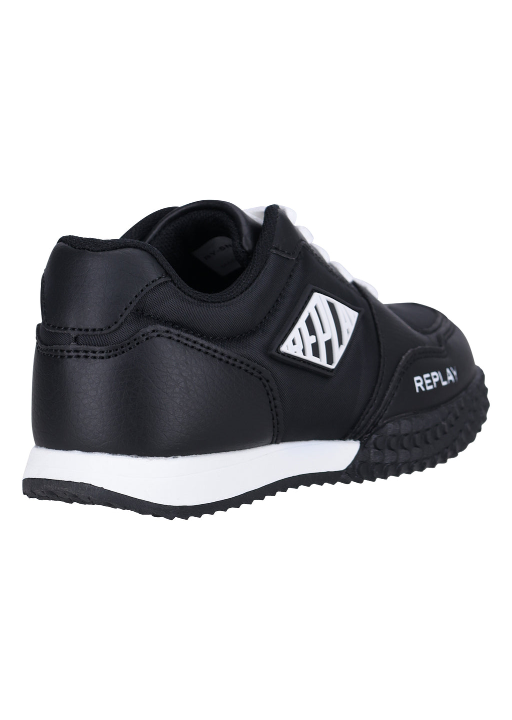נעלי REPLAY לוגו צד וקונטרסט צבעים לילדים BLACK / 21