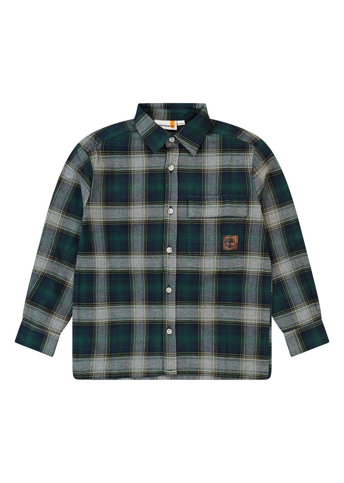 חולצה מכופתרת TIMBERLAND משבצות לילדים Green / 4Y