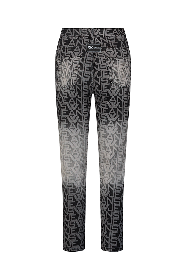 מכנסי ג'ינס W JEANS בצבע שחור לנשים