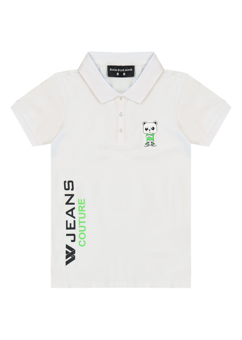 חולצת צווארון W JEANS COUTURE לילדים White / 2Y